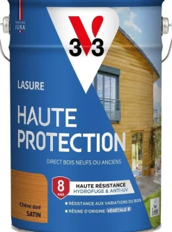 Outlet V33 Lasure haute protection biosourcée chêne doré 5L