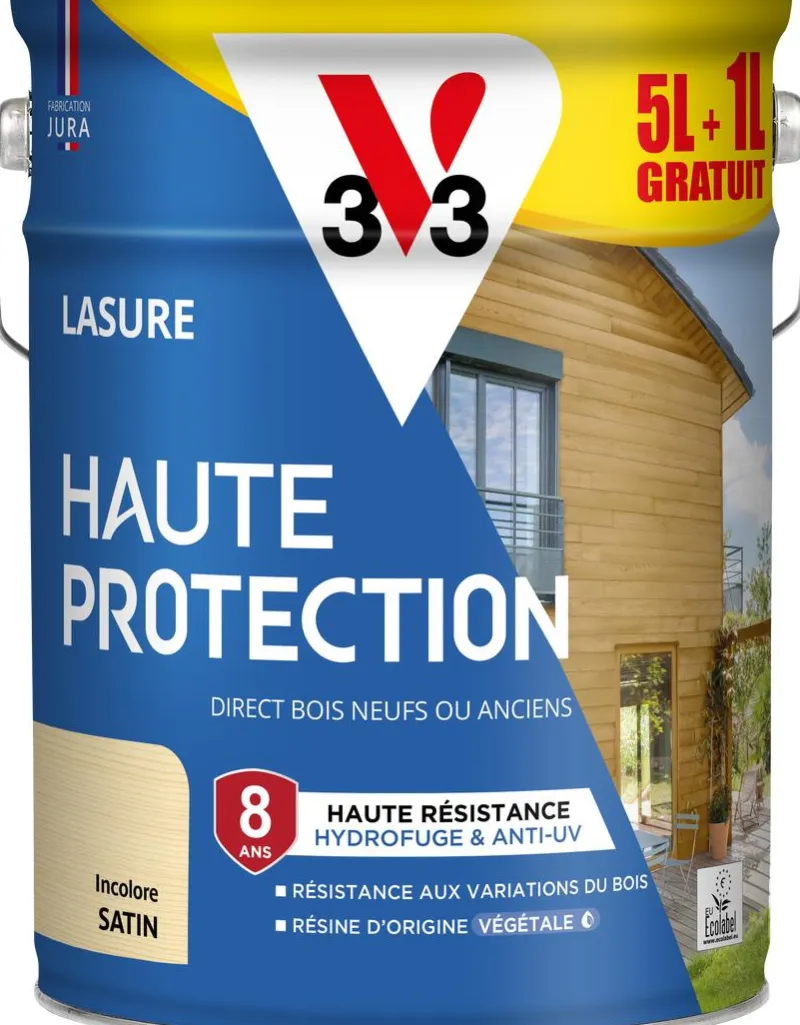 Best V33 Lasure haute protection biosourcée incolore 6L