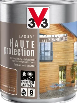 Sale V33 Lasure haute protection Chêne moyen 1L