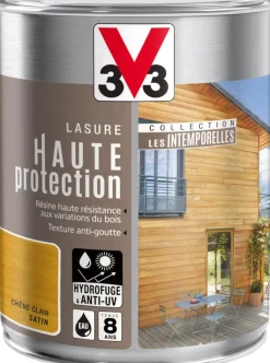 Sale V33 Lasure haute protection Chêne clair 1L