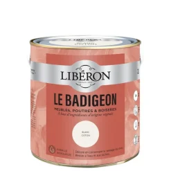 Discount LIBERON Le Badigeon meubles/poutres blanc coton 2L LIBÉRON