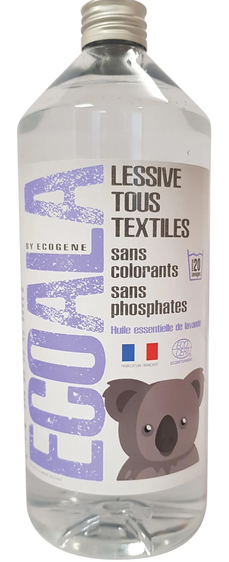 Online ECOGENE Lessive liquide tous textiles parfum lavande 1L