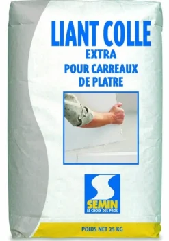 Sale SEMIN Liant-colle EXTRA pour carreaux de plâtre 25 kg