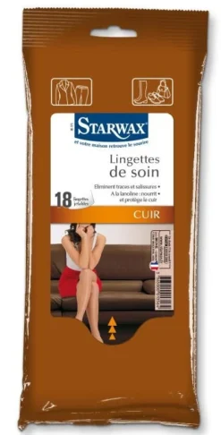 Outlet STARWAX Lingettes de soin spéciales cuir (x15)