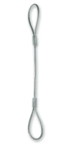 Clearance CHAPUIS Élingue câble Ø12mm 1 brin avec 2 boucles manchonnées