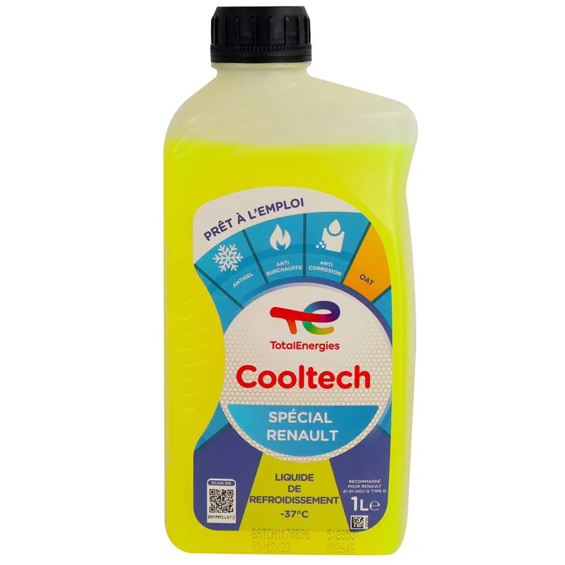Discount Liquide de refroidissement spécial Renault -37°C 1 L TOTAL