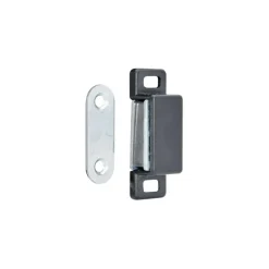 Clearance Loqueteau magnétique gache fixe 2 trous 6kg noir (x2)
