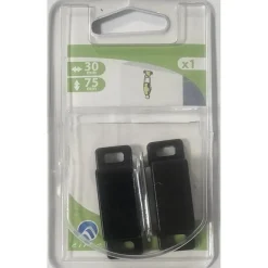 Sale Loqueteau magnétique gache fixe 2 trous 4kg noir (x2)