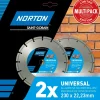 Online NORTON Lot de 2 disques diamant 230 mm Universal