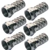 Clearance OPTEX Lot de 6 fiches type F à visser pour câble 6,8mm