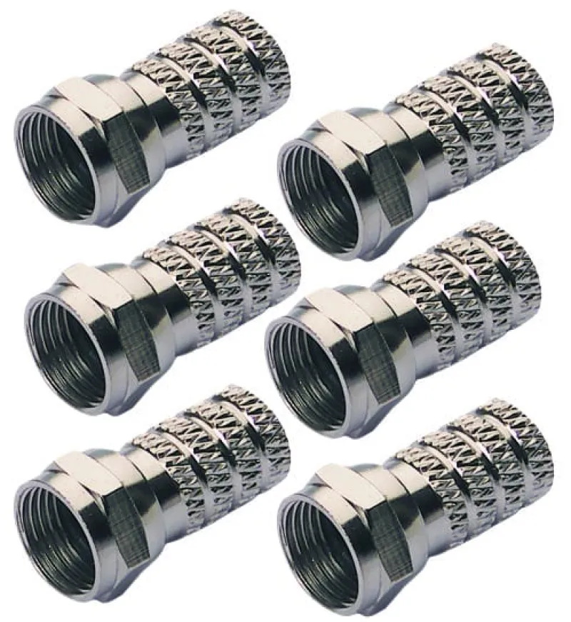 Clearance OPTEX Lot de 6 fiches type F à visser pour câble 6,8mm