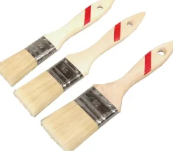 Hot NESPOLI Lot de 3 pinceaux glycéro manche bois