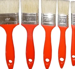 Online NESPOLI Lot de 5 pinceaux plats polypropylène
