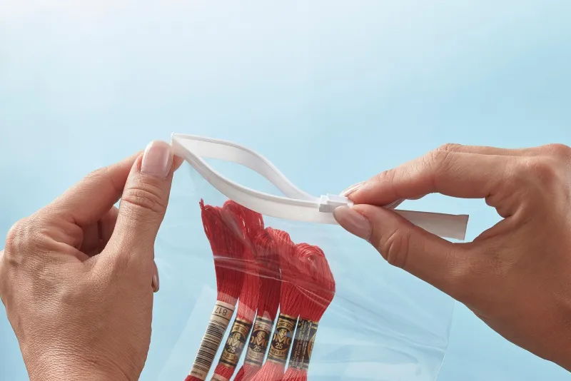 Sale MOTTEZ Lot de 20 sachets d'emballage avec curseur 10x8 cm