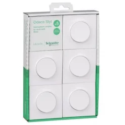 SCHNEIDER Lot de 5 va-et-vient Odace style blanc
