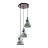 Clearance EGLO Luminaire suspension BARNSTAPLE 3 lumières Ø27cm