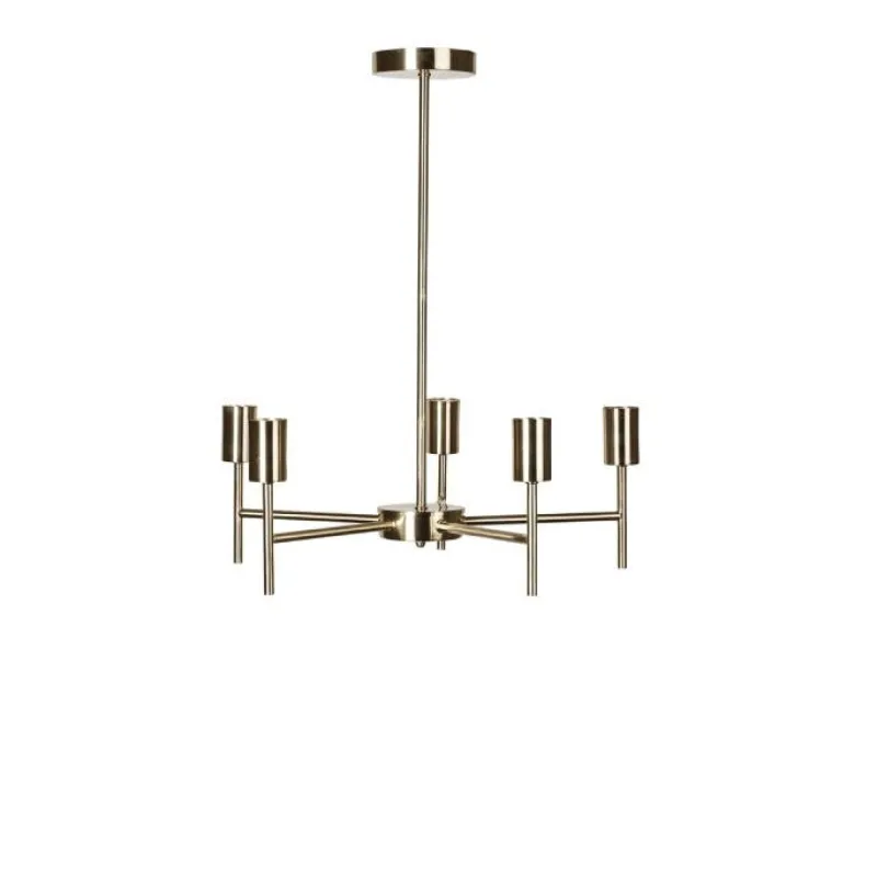 MATHIAS Lustre VIVY 5 lampes laiton H60,5 Ø52cm