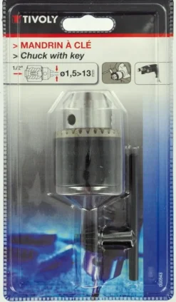 Best TIVOLY Mandrin à clé rev1/2" Ø1,5 à 13mm