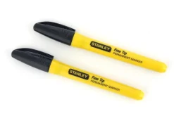 New STANLEY 2 marqueurs noir à pointe fine