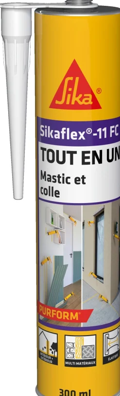 Best SIKA Mastic colle flex -11 FC Tout en un blanc - 300ml