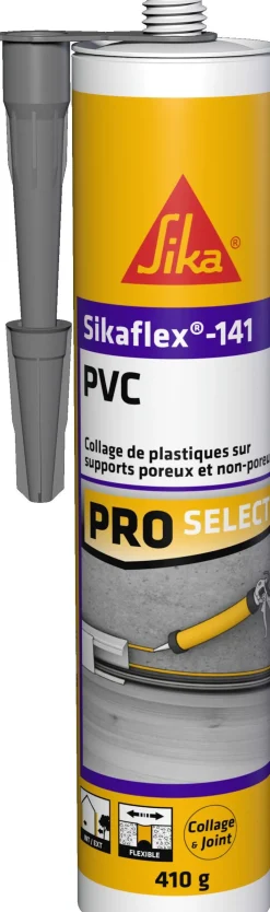 Outlet SIKA Mastic colle flex -141 PVC gris - 410g