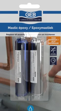 GEB Mastic epoxy bi-composant tous matériaux bâton de 100g (x2)