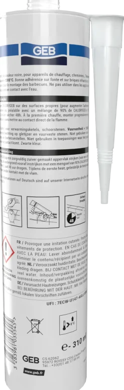Hot GEB Mastic réfractaire Propfeu Calory cart. 310ml