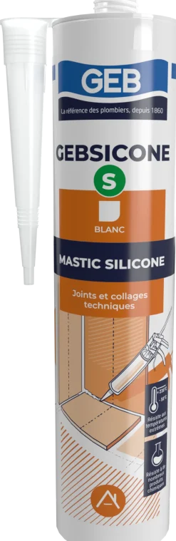 Sale GEB Mastic silicone SICONE S 310 ml blanc