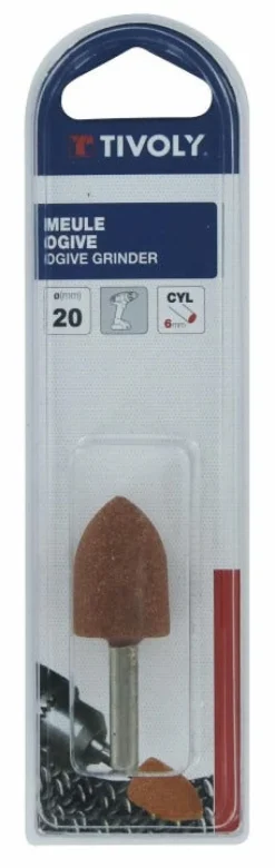 TIVOLY Meule ogive en oxyde d'aluminium Ø20mm T6