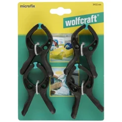 Outlet WOLFCRAFT Microfix pinces de serrage à ressort x4