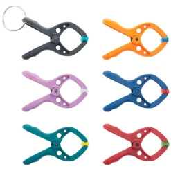 Best WOLFCRAFT Micro-pinces à ressort (x6) avec anneau porte-clés