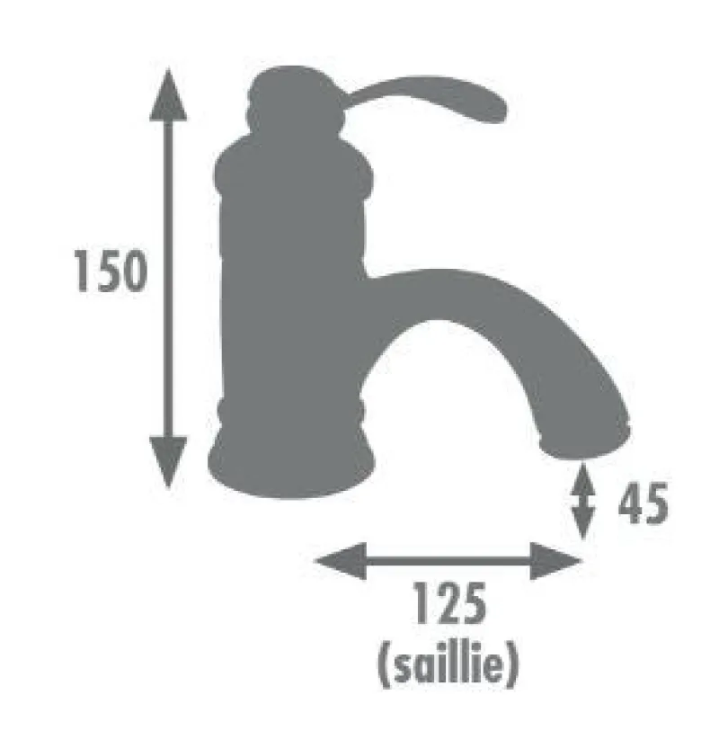 Clearance EDOUARD ROUSSEAU Mitigeur lavabo Byron chromé ROUSSEAU