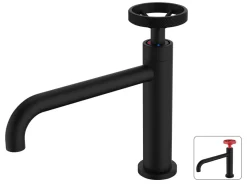 Best EDOUARD ROUSSEAU Mitigeur lavabo industriel bec fixe noir ROUSSEAU