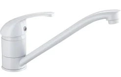 Sale EDOUARD ROUSSEAU Mitigeur évier Cardiff blanc ROUSSEAU