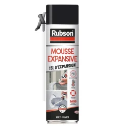 Outlet RUBSON Mousse expansive 345ml (restitution jusqu'à 15l) blanc