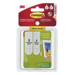 Discount 3M Multi-pack languettes de fixation enlevable tableau blanc