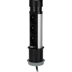 Sale OTIO Multiprise escamotable pop-up 3x16A + 2 USB 1,5m noir