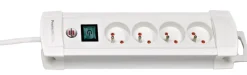 New BRENNENSTUHL Multiprise électrique Premium plus 4 prises 1,8 m blanc