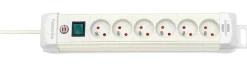 Outlet BRENNENSTUHL Multiprise électrique Premium Plus 6 prises, 3 m blanc