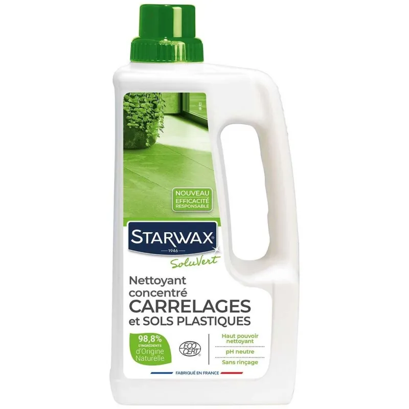 New STARWAX Nettoyant concentré carrelages et sols plastiques 1L