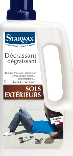 Hot STARWAX Nettoyant décrassant sols extérieurs 1L