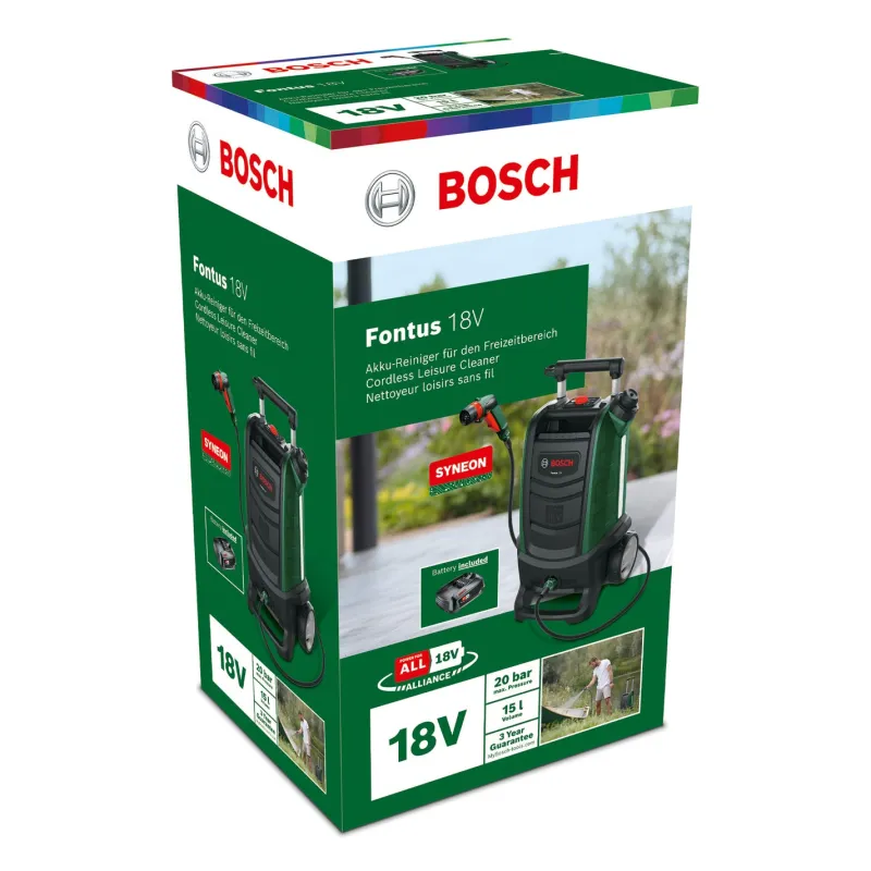 Best BOSCH Nettoyeur basse-pression Fontus 1 batterie 18V 2,5Ah