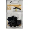 Hot Obturateur trous de vis/boulon Ø12mm plastique noir (x8)