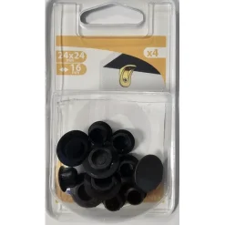 Hot Obturateur trous de vis/boulon Ø12mm plastique noir (x8)