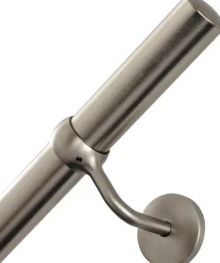 Outlet Pack main courante Métal nickel 2 m + supports + embouts