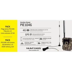 Online NUM'AXES Pack piège photographique PIE1046 + 12 piles + Carte mémoire