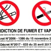 Discount CHAPUIS Panneau de signalisation "Interdiction de fumer et vapoter"
