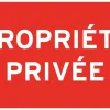 CHAPUIS Panneau de signalisation "Propriété privée" PVC adhésif