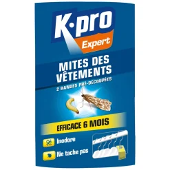 New K.PRO Papier accordéon anti-mites des vêtements (x2)