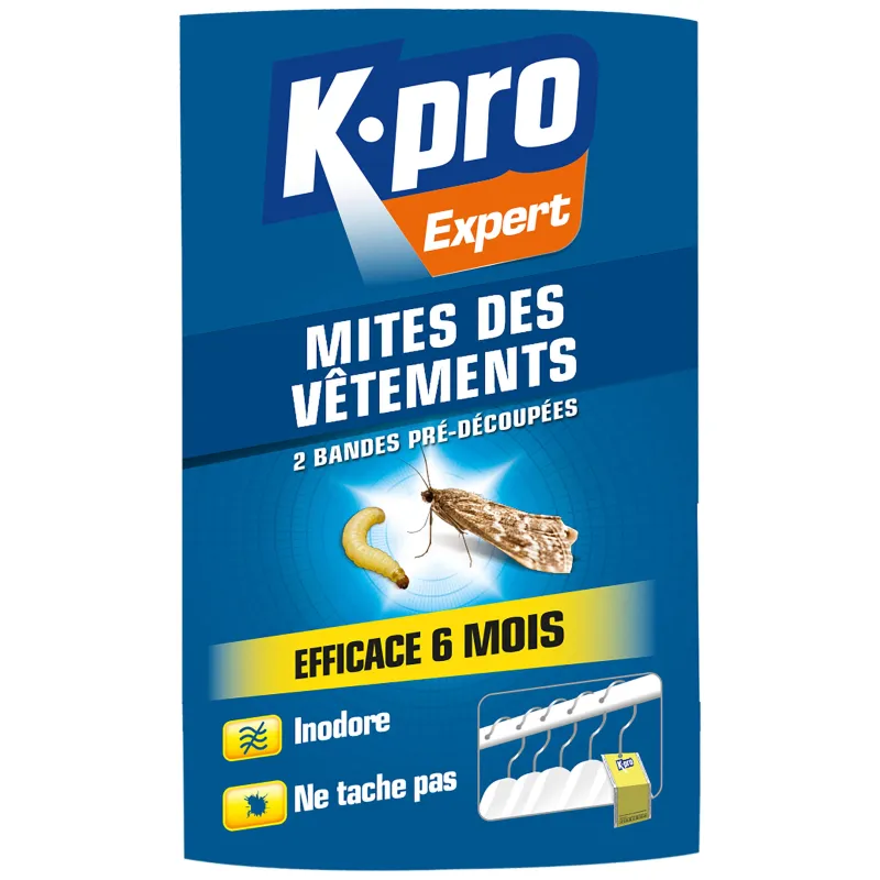 New K.PRO Papier accordéon anti-mites des vêtements (x2)